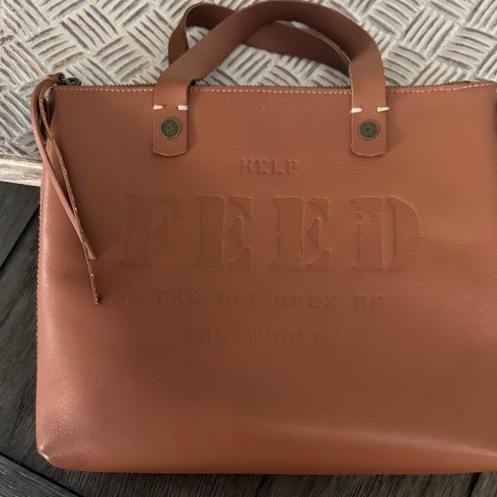 FEED Brown Tote Bag